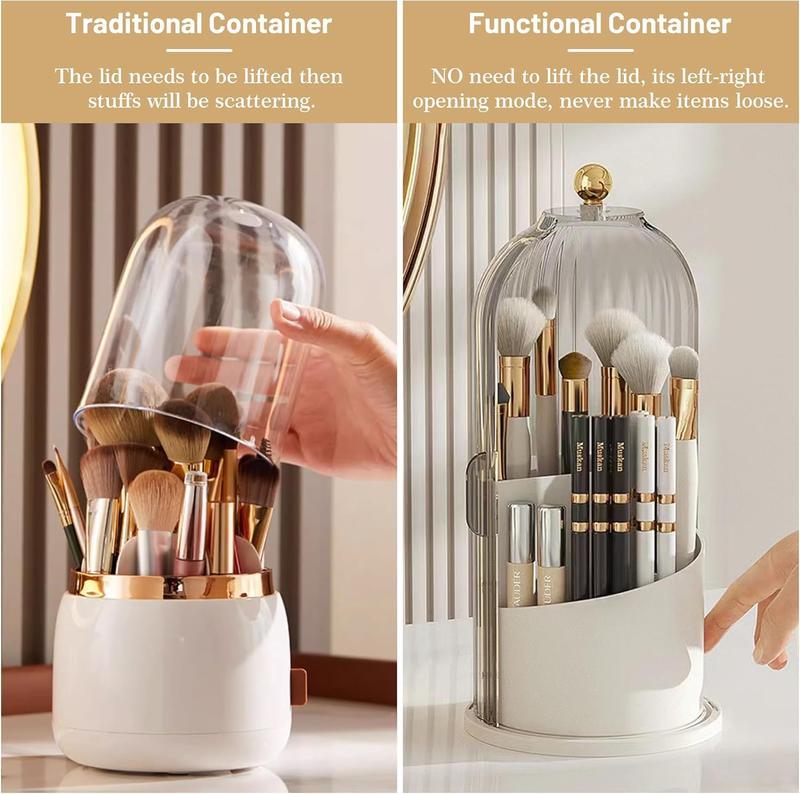 Luxury Rotating Makeup Brush Holder