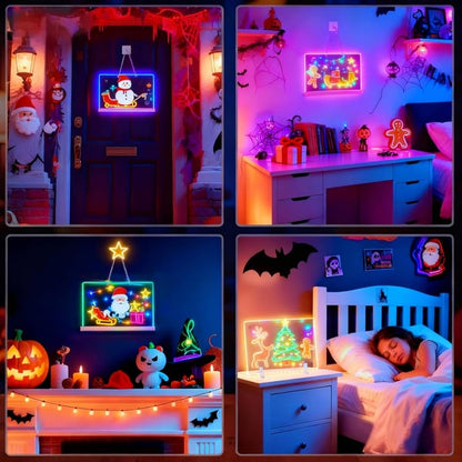 🎨 Dive Into a World of Color! This 7-Color LED Board Unleashes Creativity✨