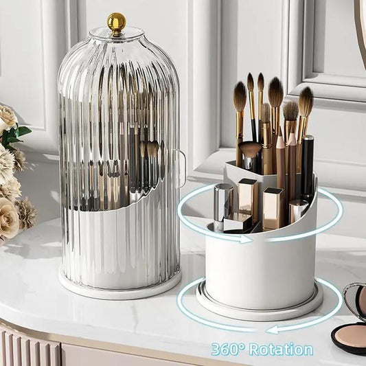 Luxury Rotating Makeup Brush Holder